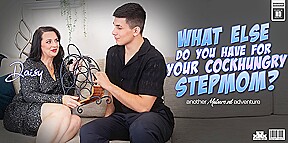 Stepson Bruno Has A Special Naughty Gift For Her Cock Hungry 50 Year Old Stepmom Daisy O